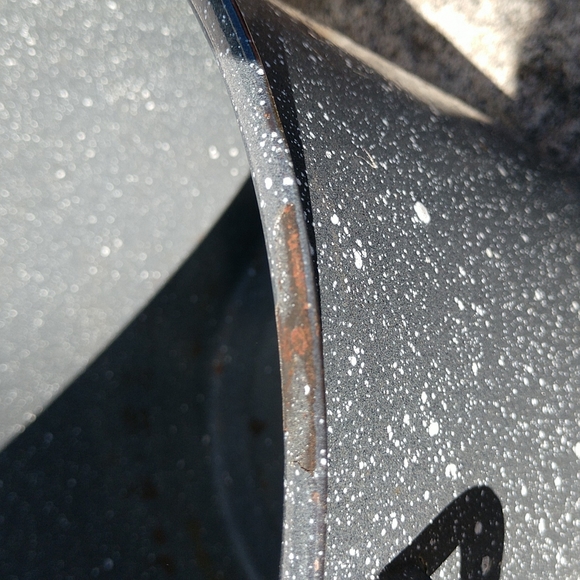 #5 VINTAGE Graniteware Dual Handled Country Pot - Picture 5 of 9